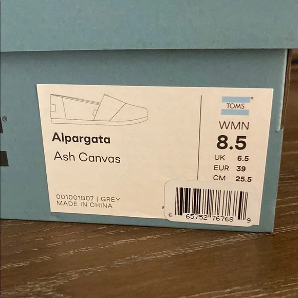 TOMS Brown/Ash Canvas Slip-Ons - Picture 4 of 9